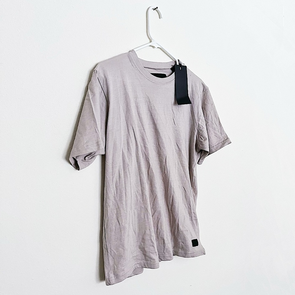 NWT ASOS Men’s Beige Short Sleeved Top - Soul Star Brand, Minimalist Design